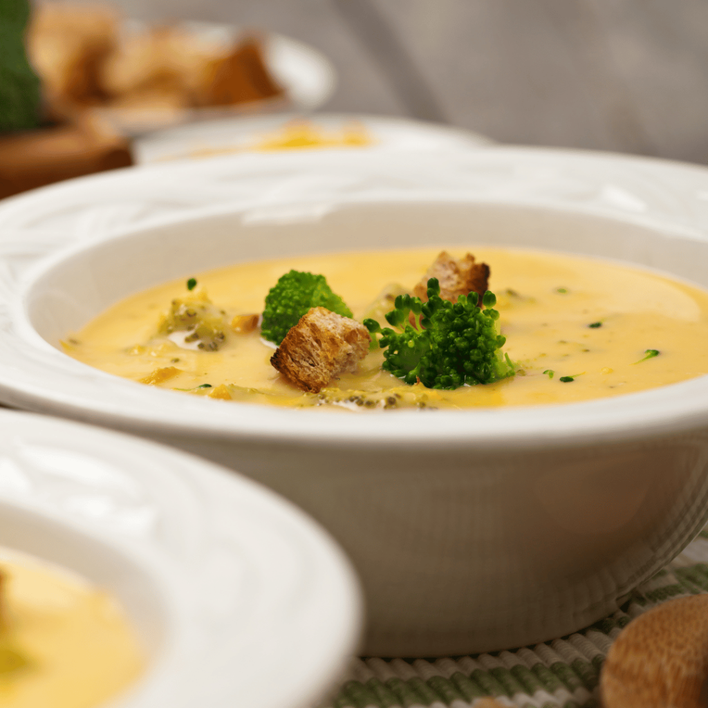 Ingredients for Panera's Broccoli Cheddar Soup