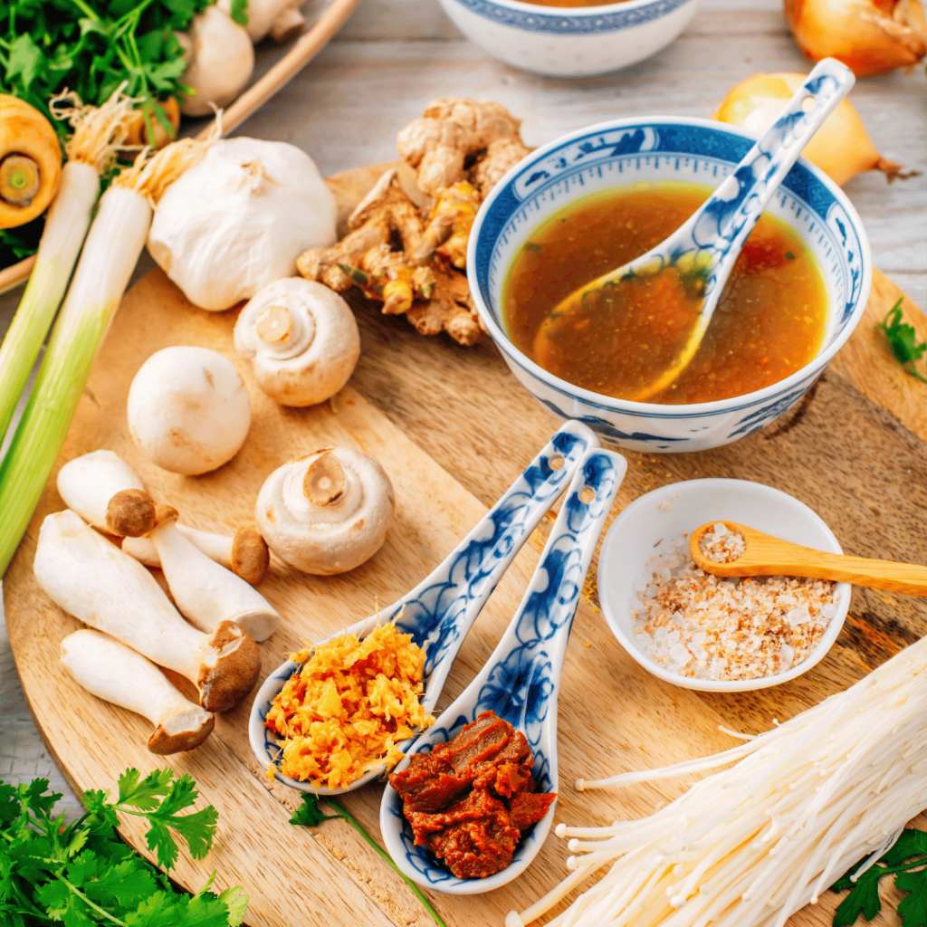 Ingredients for Udon Soup