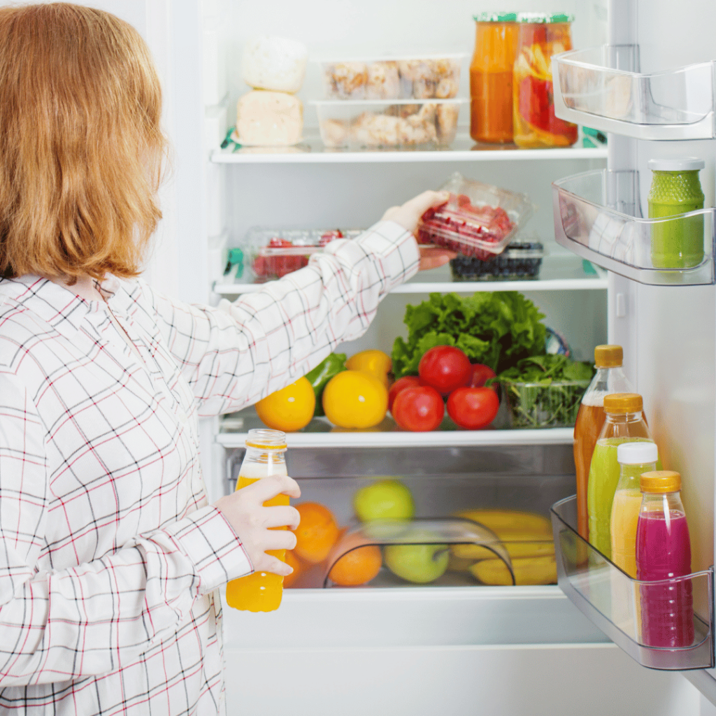 soup in fridge