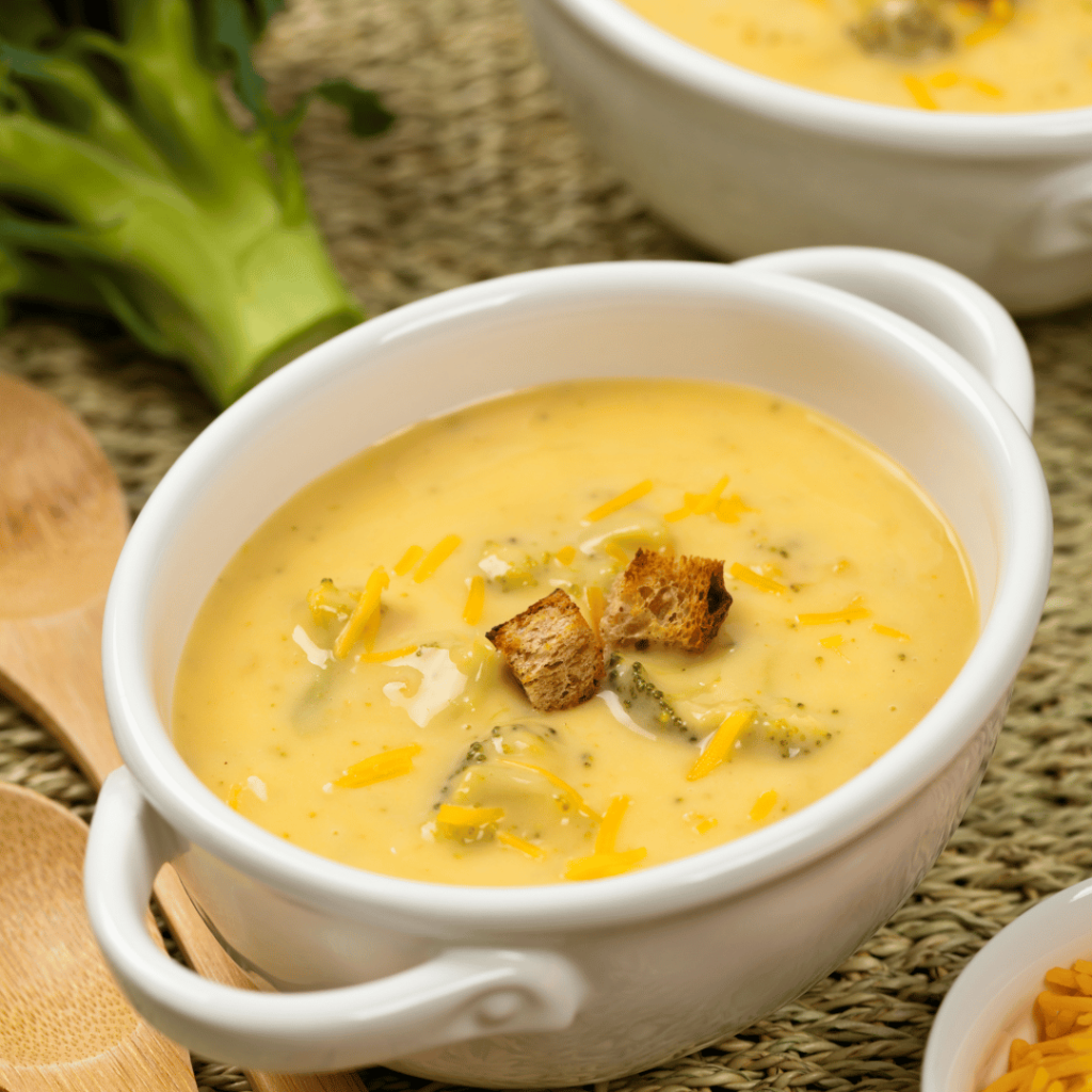 Serving Panera's Broccoli Cheddar Soup