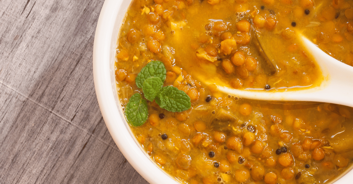 how many calories in lentil soup?