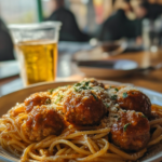 Spaghetti and meatballs