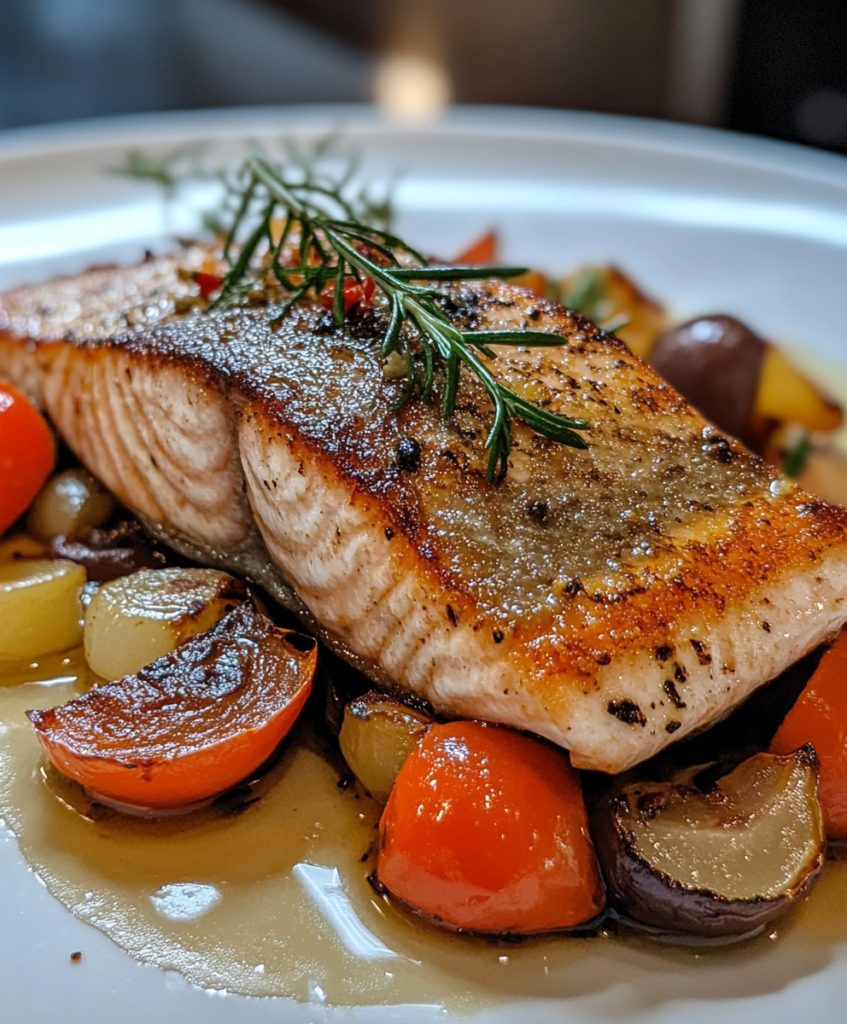 Sheet Pan Salmon with Roasted Vegetables